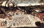 CRANACH, Lucas the Elder The Fountain of Youth dfg china oil painting reproduction